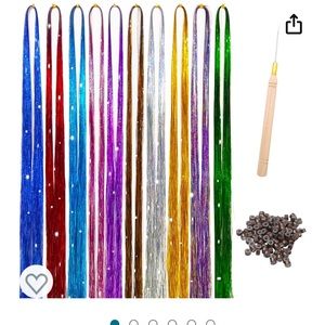NWT Hair tinsel kit with tools